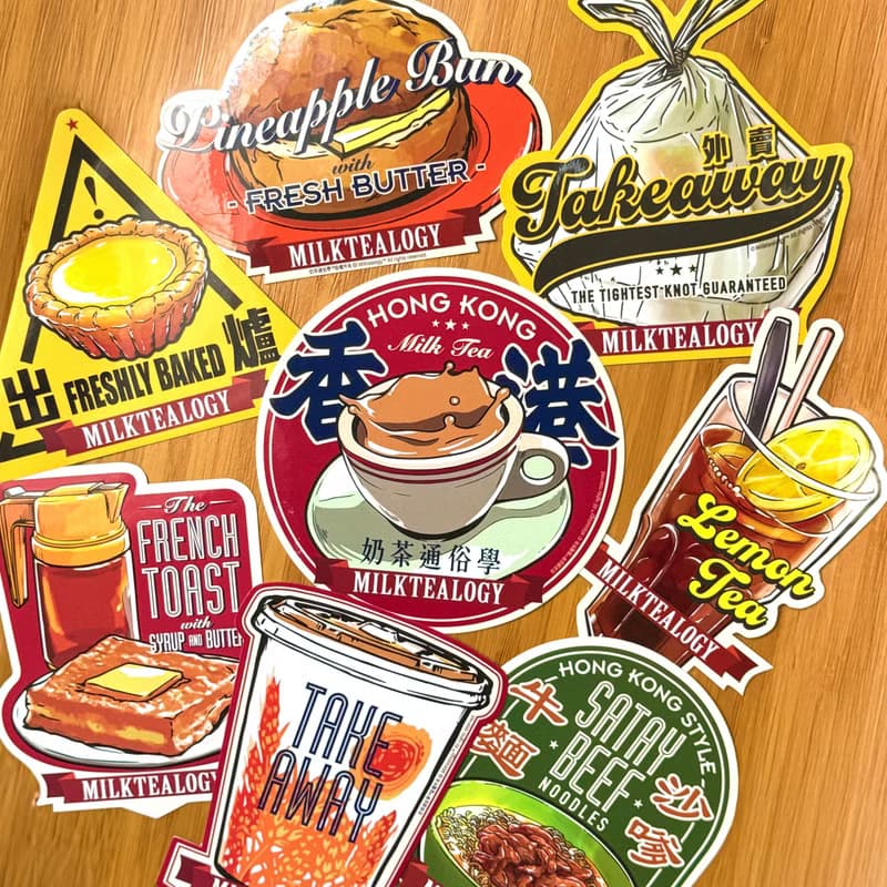 奶茶通俗學防水大貼紙11:沙嗲牛麵