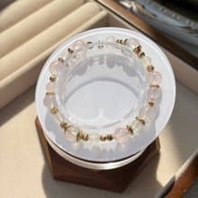 /承諾/人緣 愛情 業務 粉水晶 白瑪瑙 月光石 水晶手鍊 水晶設計