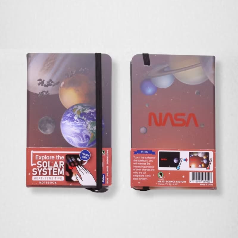 NASA太陽系感溫變色九大行星筆記本