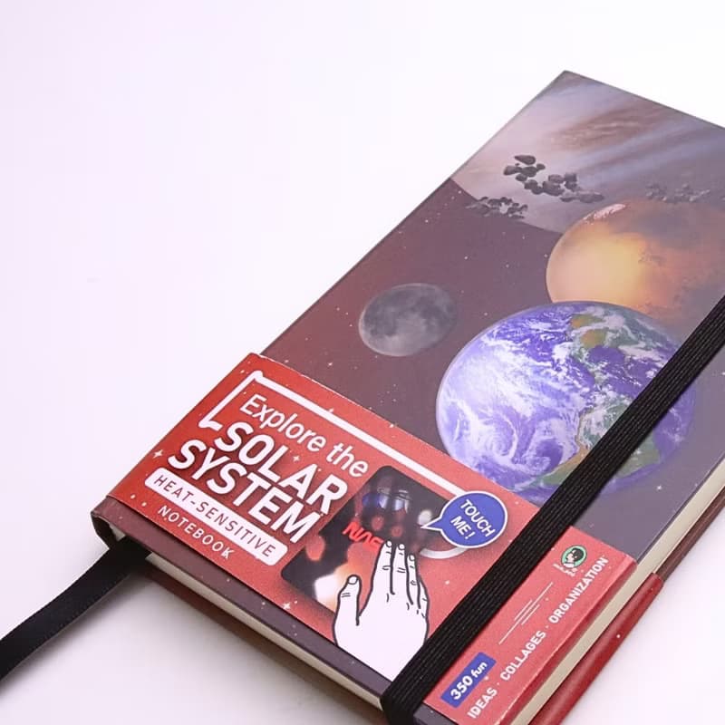 NASA太陽系感溫變色九大行星筆記本