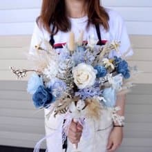 【竒植花物】星空藍永生乾燥新娘捧花 求婚花束 情人節花束