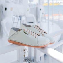 【寬腳友善】MIT舒適手工饅頭女鞋。真皮。小牛白2918