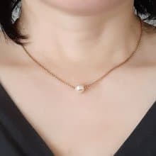 K18　スルーネックレス　あこや真珠　 パールネックレス　あこやパール　日本の真珠　pearl necklace　珍珠項鍊　珍珠项链　진주목걸이