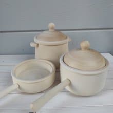 Wooden Toy Dishes Set