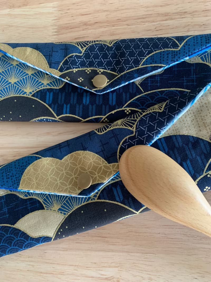 文青風環保純棉筷袋 浪漫星河 深情藍 聽山看海 日本 潮物 收納