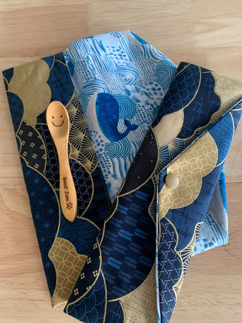 文青風環保純棉筷袋 浪漫星河 深情藍 聽山看海 日本 潮物 收納