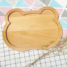 原木木作可愛動物餐盤 -小熊款