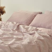 Dusty pink linen duvet cover / Softened linen / Comforter cover / Quilt cover