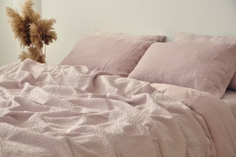 Dusty pink linen duvet cover / Softened linen / Comforter cover / Quilt cover