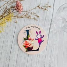 【幸運紫娃】指尖上的幸福 珪藻土吸水杯墊  幸運 祝福 實用禮物