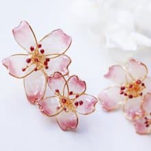 ほんのり桜jewelryピアスorイヤリング