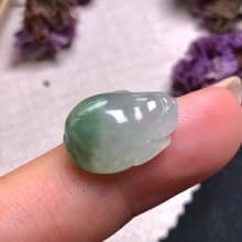 【招財神獸】冰種飄綠翡翠三腳蟾蜍|戒面|裸石|天然A貨翡翠|送禮