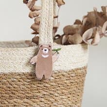 樂洋・Leyan- Forest Party刺繡別針/巧克力熊貝兒