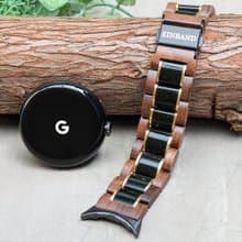 【木製バンド】Google Pixel Watch 天然木バンド グリーンサンドストーン×クルミ