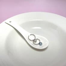 閨蜜戒指/情侶對戒 天然海水珍珠 真多麻  S925銀 戒指
