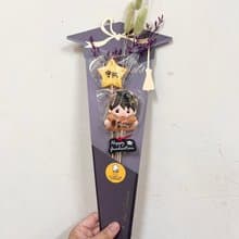 畢業帽花束 畢業生+星星糖霜餅乾 低糖無香精