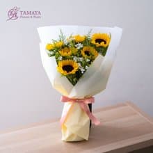 晴光黃向日葵花束