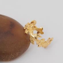 花鳥指環 S925純銀18K厚鍍金戒指 手工製