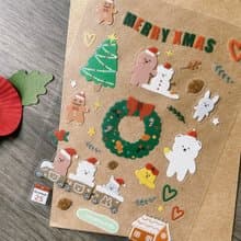 _smallthings 透明聖誕貼紙