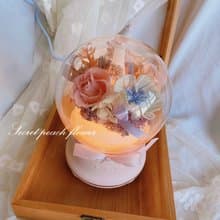 永生花藍芽喇叭+夜燈+薰香機加濕器3in1 永生花薰香機