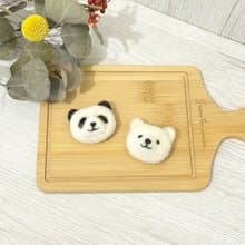 北極熊 熊貓 羊毛氈扁扁別針 胸針 療癒 送禮