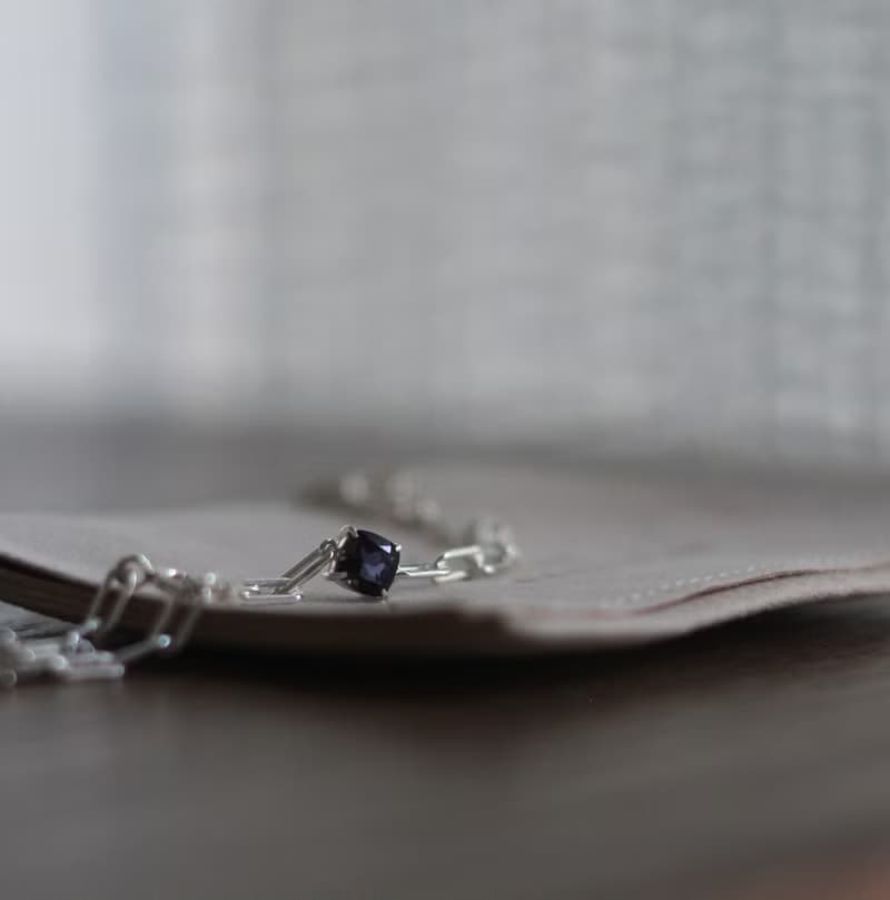 Iolite 堇青石方形手鍊 / 禮物包裝