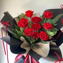 經典紅玫瑰不凋花束-永生玫瑰花束。情人節/七夕/生日/紀念日禮物