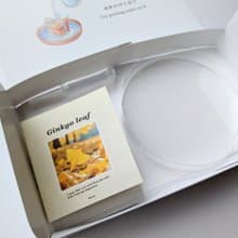 【預購】會溶解的書本禮物 / 項鍊 / 銀杏 / 不鏽鋼