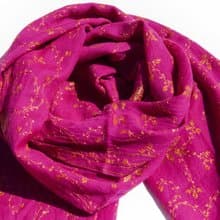 喀什米爾Cashmere/羊絨圍巾/純羊毛圍巾披巾/戒指絨披肩-刺繡花朵