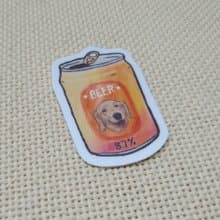 黃金獵犬啤酒-防水車貼-行李箱貼紙_防水貼紙