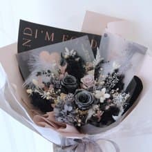 美到窒息的愛系列花束 珠光黑玫瑰 / 七夕花束 情人節禮物 求婚花