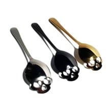 304不銹鋼 骷髏茶匙 銀 黑 金 玫瑰金-N嚴選