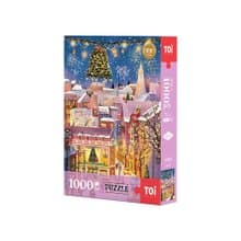 TOi圖益 聖誕鈴鐺島 1000片拼圖 金箔工藝 節慶限定高質感收藏款