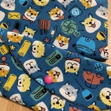 文青風優質萬用存摺袋 柴柴大頭貼 質感原胚 魅力藍 水豚君 禮物