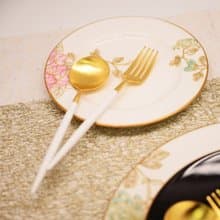 葡萄牙 Cutipol | GOA / 白金點心叉匙二件組