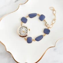 Verna /くすみパープルのブレスレットウォッチ　LI123