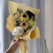 畢業快樂乾燥花束 向日葵 畢業花束 情人花束 告白