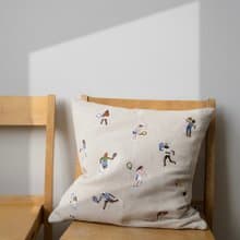北歐設計師款 – 刺繡抱枕套 TENNIS CUSHION COVER