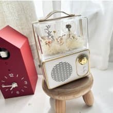 永生花復古音箱 音樂盒 藍芽音響 蒲公英