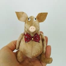 Toy Pig, stuffed toy, Funny Pig, Small Plush toy, cute piggy