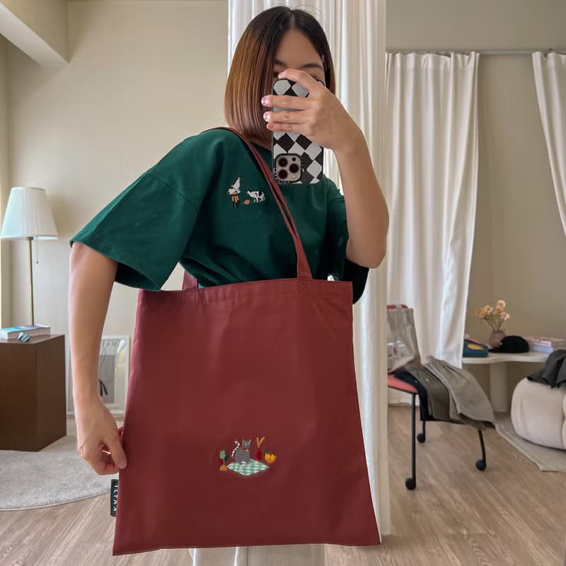 Tote Bag : Picnic Cat