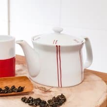 日本西海紅條紋陶磁茶壺(straip(R) Tea SS pot)-400ml