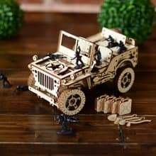 偷偷為男友準備的手工禮物 WOODEN CITY  4×4 吉普車  / 3D模型