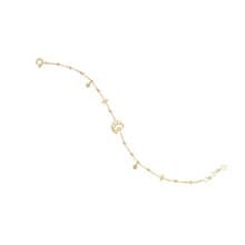 18K彎彎月亮鑽石手鏈