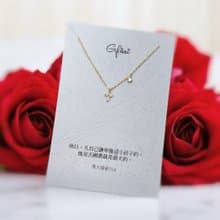 Giftest 純銀鍍18K金/謙卑十字架 可洗澡基督教十字架項鍊N101