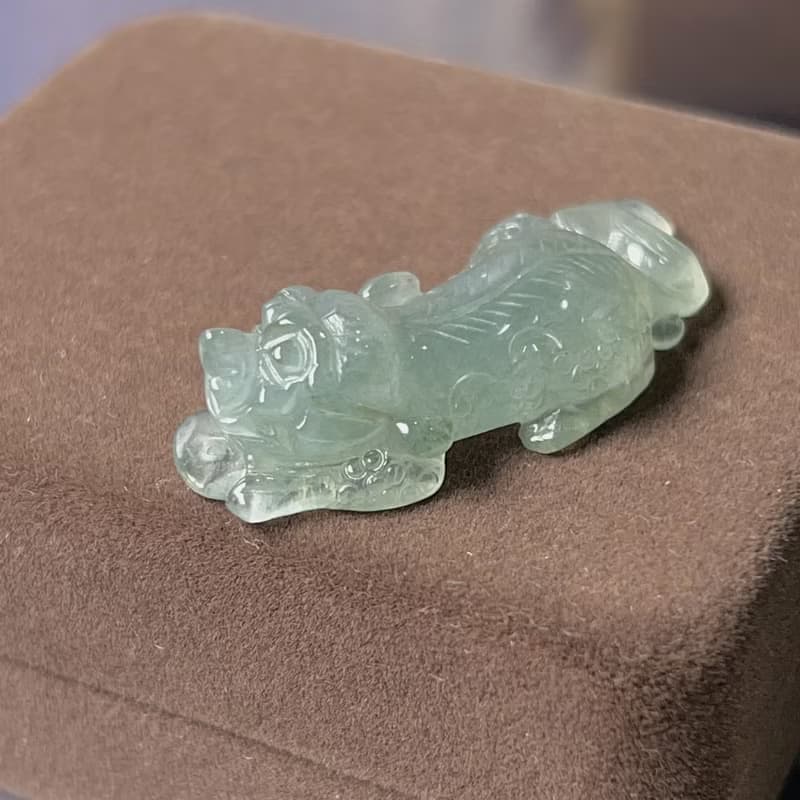 【招財神獸】冰種翡翠戰神貔貅|天然緬甸玉翡翠A貨|送禮