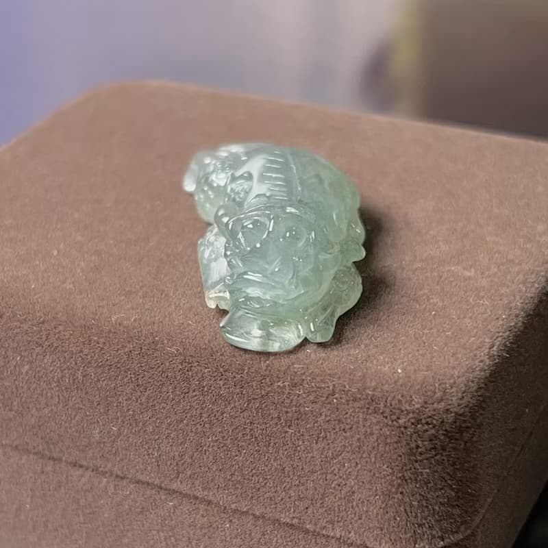 【招財神獸】冰種翡翠戰神貔貅|天然緬甸玉翡翠A貨|送禮