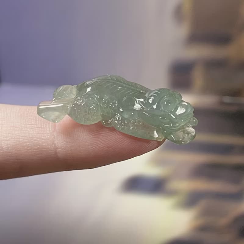 【招財神獸】冰種翡翠戰神貔貅|天然緬甸玉翡翠A貨|送禮