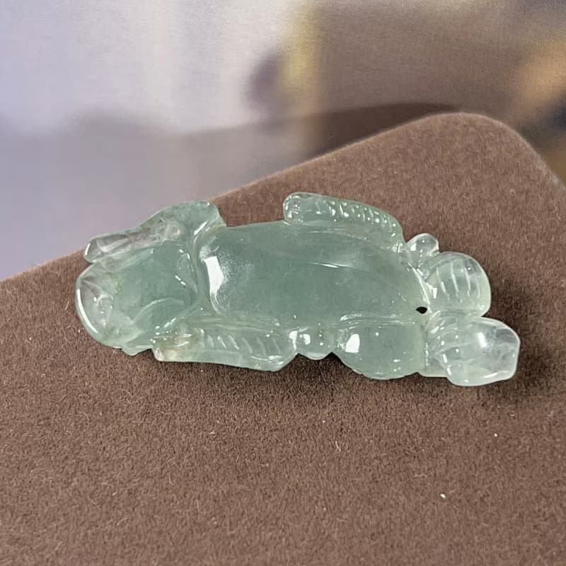 【招財神獸】冰種翡翠戰神貔貅|天然緬甸玉翡翠A貨|送禮