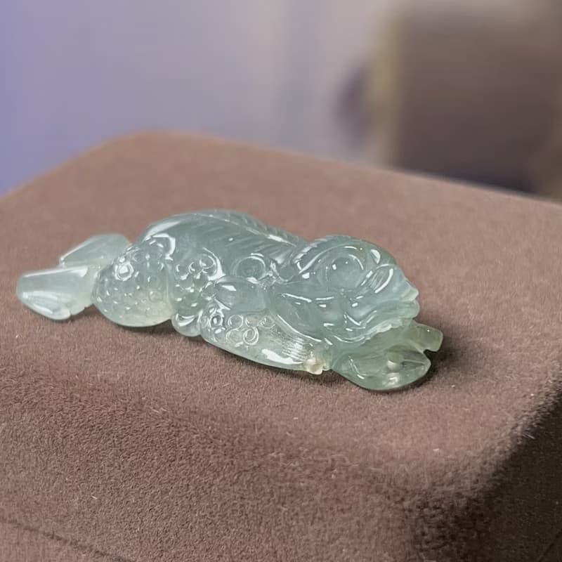 【招財神獸】冰種翡翠戰神貔貅|天然緬甸玉翡翠A貨|送禮